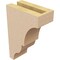 Ekena Millwork 3"W x 6"D x 9"H Classic Asheboro Rough Cedar Woodgrain TimberThane Corbel, Primed Tan CORUR03X06X09ASHRCPR - alternate 2